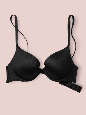Victoria's Secret PINK Wear Everywhere Push-up Bra 34DD in Black